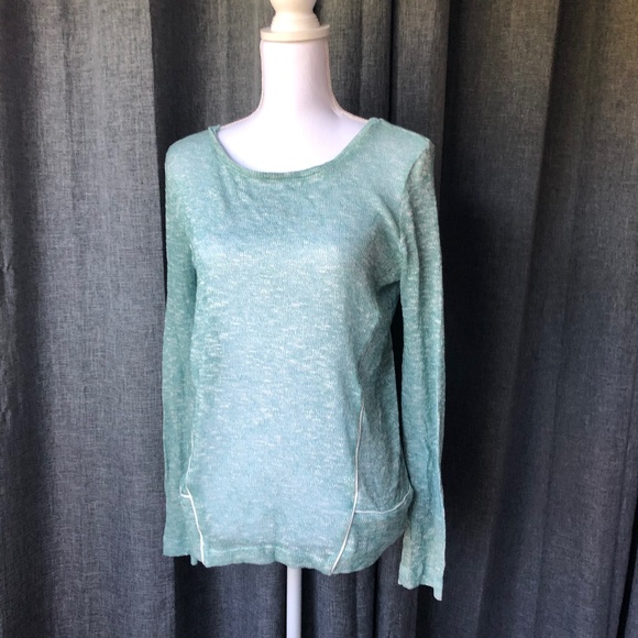 3 for $15- Layla Jade sheer Mint Top NWT Sz Lg BBC - Picture 1 of 4